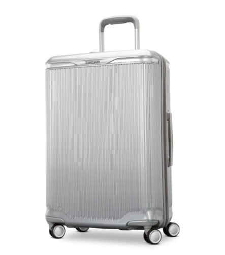 Samsonite Silhouette 18 Hardside Medium Expandable Spinner , Metallic Silver , 0479aad442bd9dd43278f3e2c11e4248c360436f