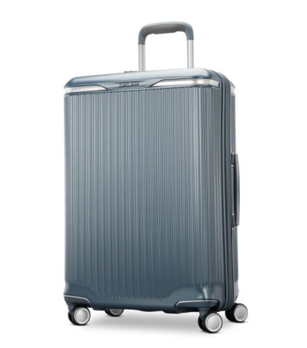 Samsonite Silhouette 18 Hardside Medium Expandable Spinner , Slate Blue , 79d80438b38e91deed7579d410c30c49ac77b8e3